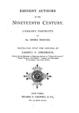 [Gutenberg 49999] • Eminent Authors of the Nineteenth Century: Literary Portraits